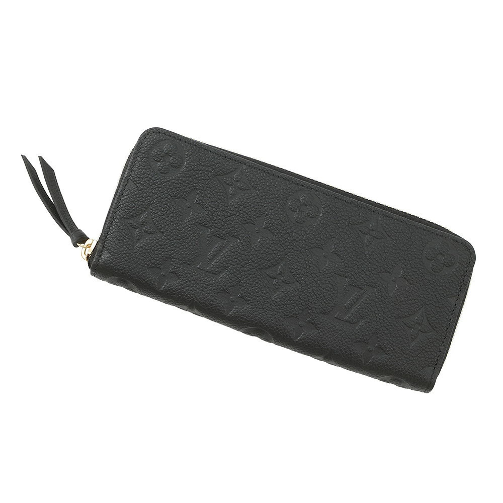 Louis Vuitton Long Wallet Monogram Empreinte Portefeuille Clemence Black